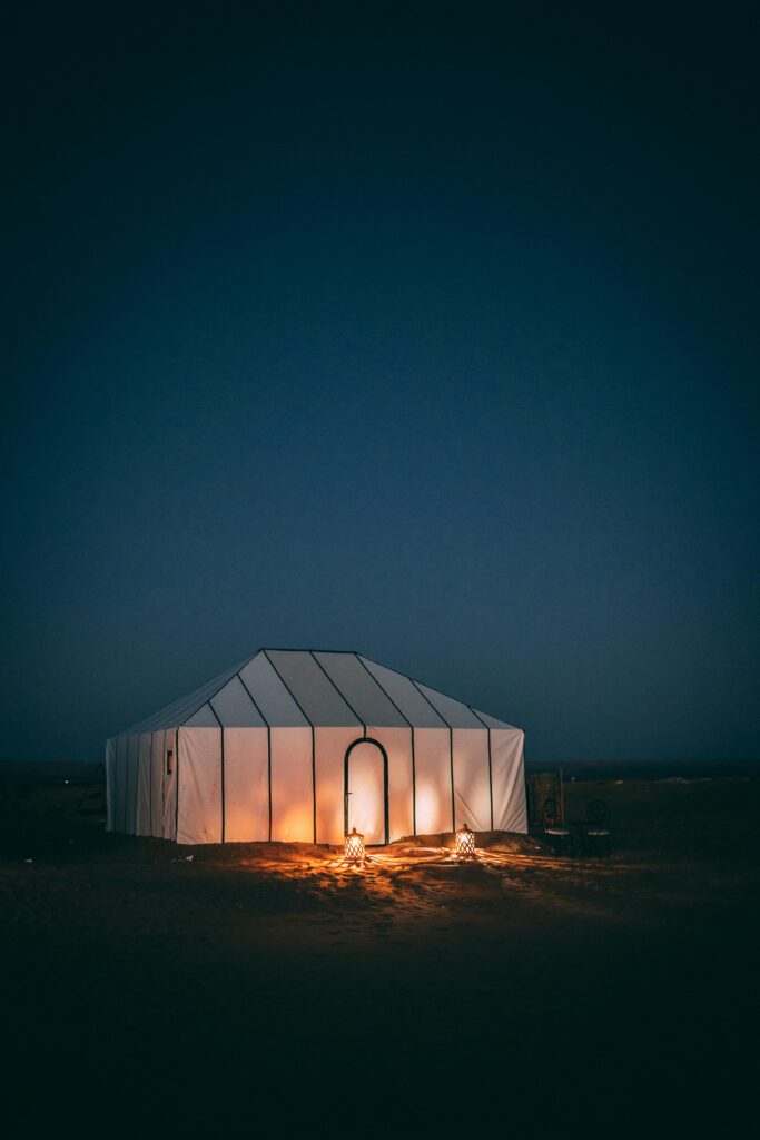 Overnight camel trip , merzouga